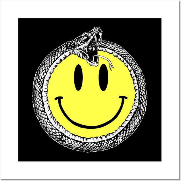 smile snake Wall Art by AMOS_STUDIO